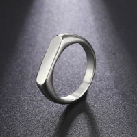 【2023】Skyrim Stainless Steel Signet Rings for Men Women Minimalist 5MM Wide Finger Rings 2023 Trend Wedding Couple Jewelry Gift Hot