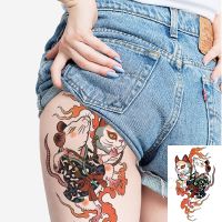 Waterproof Temporary Tattoo Sticker Cartoon Mouse Cat Japanese Style Element Fake Tatto Flash Tatoo Arm Art for Men Women