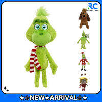 GrinchSanta Plushies การ์ตูนอะนิเมะตัวละครของเล่นตุ๊กตาตุ๊กตานุ่มยัดไส้ตุ๊กตาสำหรับของขวัญคริสต์มาสสำหรับเด็ก