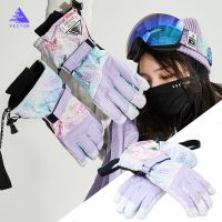 【LZ】✣  Luvas térmicas de esqui luvas unissex de neve à prova dágua e vento para motocicleta esqui e snowboard