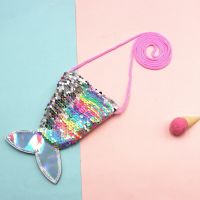 ✕✱♨ Girls Crossbody Bags Women Mermaid Tail Sequins Coin Purse Sling Money Change Card Holder Wallet Purse Bag Pouch for Kids Gifts