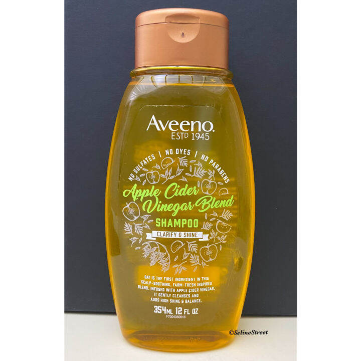 Aveeno Apple Cider Vinegar Blend Shampoo (354ml / 532ml) Lazada PH