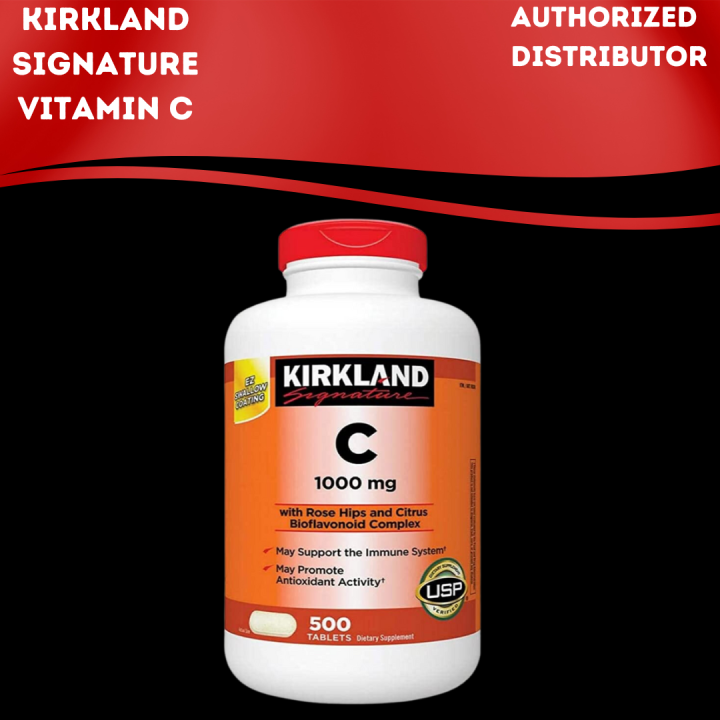 Kirkland Signature Vitamin C, 1000mg 500 Tabs Lazada PH