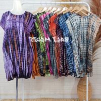 COD SDFGERTYTRRT Midi RAYON DRESS With Balinese Stripe MOTIF