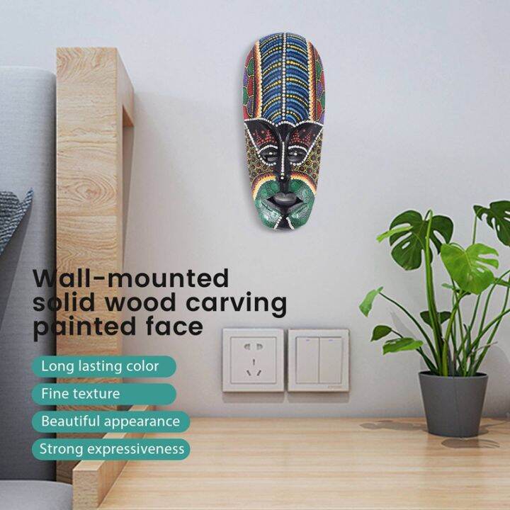 wooden-mask-wall-hanging-solid-wood-carving-painted-facebook-wall-decor-bar-home-decorations-african-totem-mask-crafts