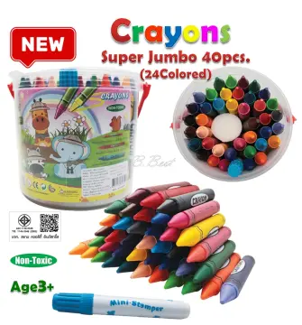 12/24 Colors/set Drop Shape Crayons Non Dirty Hand Washable Safe