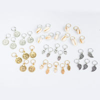 Silver Hair Braid Dreadlocks Bead 5 Pcs Per Set Per Lot Gold Tone Hair Cuffs Charm Dreadlock DIY Pendant Hair Accessories