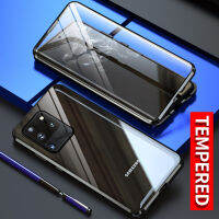 เหมาะสำหรับ Samsung S22U กระจกสองด้านความละเอียดสูง Magneto S21FE เคสศัพท์ note20 เปลือกโลหะแม่เหล็ก