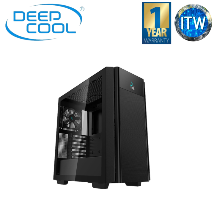 ITW | DeepCool CH510 Black Mesh Digital Mid-Tower ATX Tempered Glass PC ...