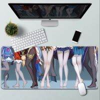 90x40x3cm HD otaku anime girls Beautiful legs cute mouse pad large Genshin Impact kawaii desk mats home decor desk cushion