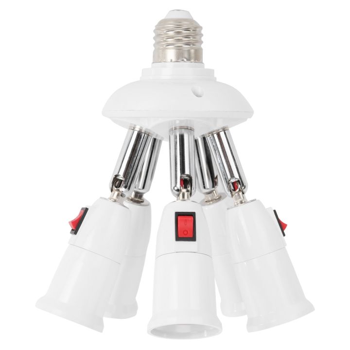 yf-2-5-heads-practical-e27-lamp-holder-rotatable-lamps-adjustable-bulb-base-socket