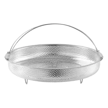 Stainless Steel Steamer Pot Rack Pot Fish Steaming Tray Stand Oval