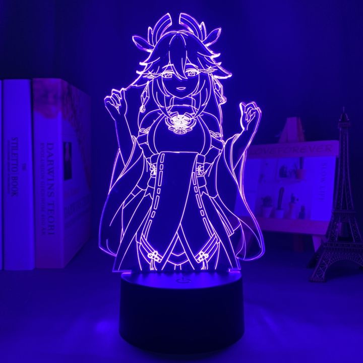 anime-game-led-lamp-genshin-impact-yae-miko-figure-for-bedroom-decor-birthday-gift-acrylic-table-lamp-3d-night-light