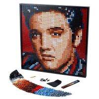 ชันนี♕N747e8ใช้ได้กับเลโก้31204 Elvis Presley Pixel Painting Variable เจโชวสแลมบล็อกตัวต่อผู้เชี่ยวชาญการดังค์ของเล่น Diy จิ๊กซอว์ประกอบ