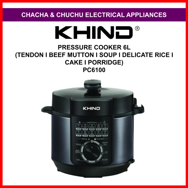 Khind Pressure Cooker 6L PC6100 Lazada