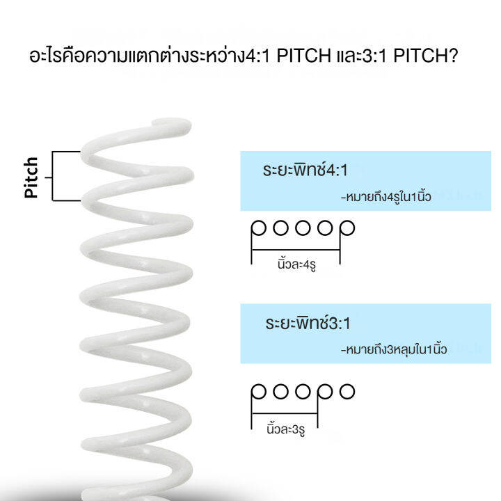 rayson-คอยล์ผูกพันหนาม4-1เกลียวผูกพันคอยล์1-2นิ้ว12-7มม-100ชิ้น-กล่องสำหรับหนังสือเน็ตบุ๊ก