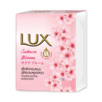 Lux ลักส์ สบู่ก้อน กลิ่นซากุระ บลูม ขนาด 75 กรัม แพ็ค 4 ก้อน TW Shopz WU Shopz