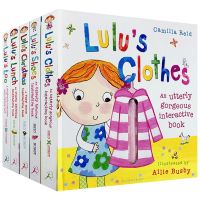 Lulu Series picture books 5 volumes Lulu I love Lulu original English picture books interesting flip book hardcover touch operation book lulu S loo / lunch / clothes / shoes pictures of childrens Enlightenment cognitive English learning