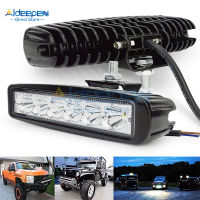 ไฟสปอตไลท์รถออฟโร้ด Led 6นิ้ว18W 6ดวงสำหรับรถจี๊ป4X4 Atv 4wd ตกแต่งรถเอสยูวีสปอร์ตไลท์สำหรับวิ่งกลางวัน