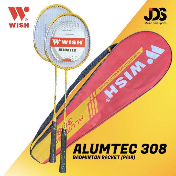 WISH Alumtec 308 Doubles Badminton Racket Lazada PH