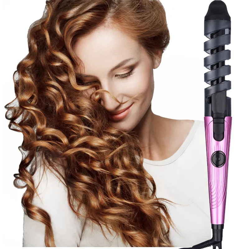 Curl Electric Ceramic Hair Curler Spiral Rollers Curling Iron Wand Salon  Styling Tools Mesin Rambut Temperature Adjustable Machine For Non Damage  Haircare | Lazada