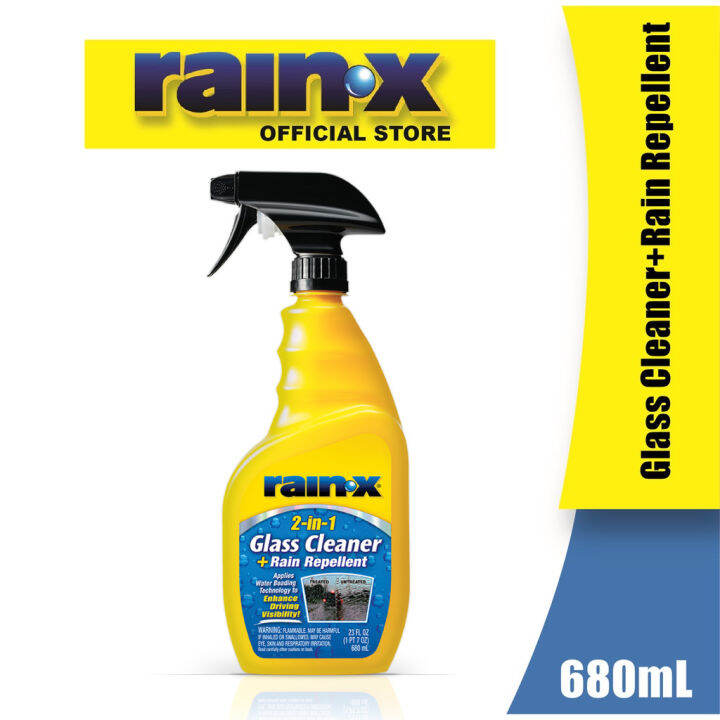 RainX 2in1 Glass Cleaner with Rain Repellent Spray 680mL Rain X Lazada