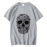 XIN YI Men Fashion Casual High quality100%cotton T-shirt skull print t shirt men street style cool comfortable fabric men Tshirt