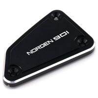 Husqva 901 Norden 901 2021 2022 2023รถจักรยานยนต์ CNC สีดำ Norden901น้ำมันเบรคหน้าฝาครอบถังน้ำมัน Master