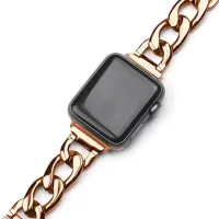 Stainless Steel Bracelet for Apple Watch 6 4 Se 7 Band 44mm 42mm 45mm 41mm Metal Chain Strap for Apple Watch Series 5 40mm Belt Straps