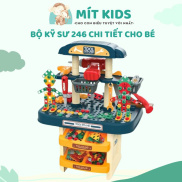 Đồ chơi bộ Kỹ sư lắp ráp kỹ thuật cho bé cỡ lớn 246 chi tiết ốc vít lắp ráp