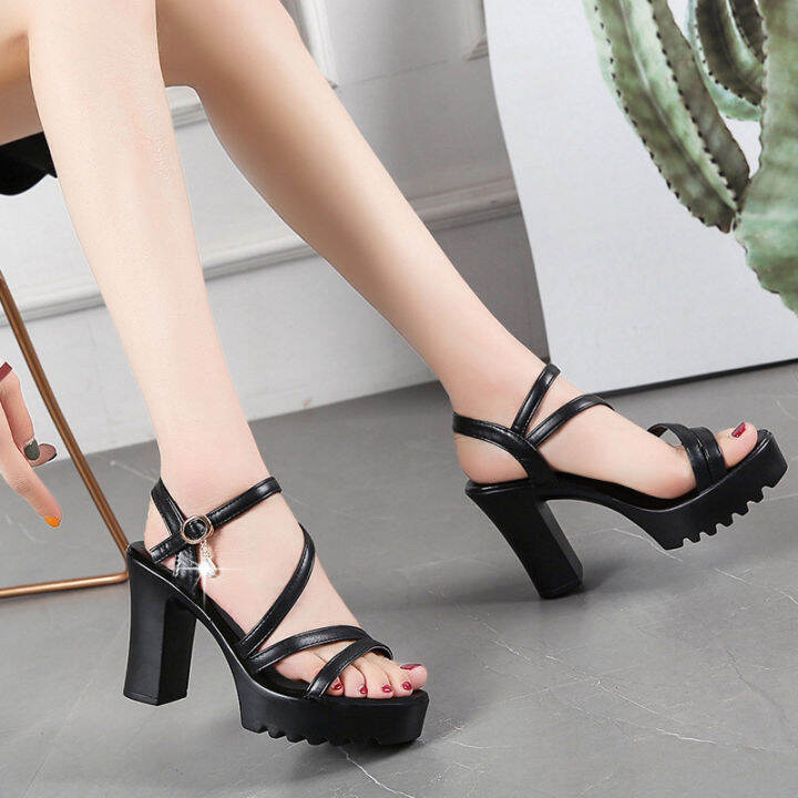 women-heeled-sandals-รองเท้าส้นสูง-2-5-นิ้ว-รองเท้าส้นสูงผู้หญิง-รองเท้ารัดส้น-พร้อมส่ง