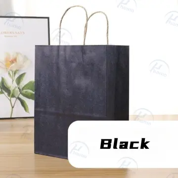 Kraft Paper Bag Plain Rope Handle Hand bag Gift Bag Paperbag per pcs Chris  mas paper bag party gift bag birthday bag wedding gift bag