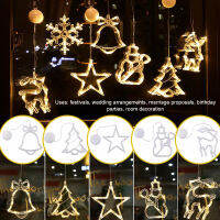 【2022 New Ready Stock 】Zir Mall Original LED Lighted Christmas Window Decoration Acrylic Christmas Window Pendant Lamp Battery Operated With Suction Cup Hook Indoor Decor ซื้อทันทีเพิ่มลงในรถเข็น