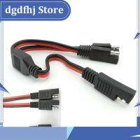 Dgdfhj Shop 14AWG 20A 1 SAE to 2 SAE Power cable Extension Solar Panel system Car Battery connector Splitter Quick Disconnect Plug