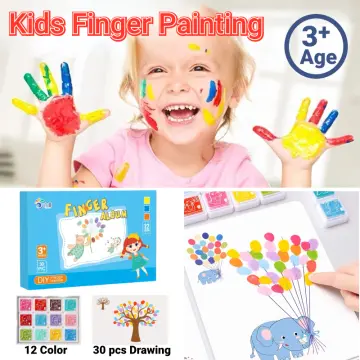 Washable Paint Set for Kids and Toddler - Finger Painting Kit for