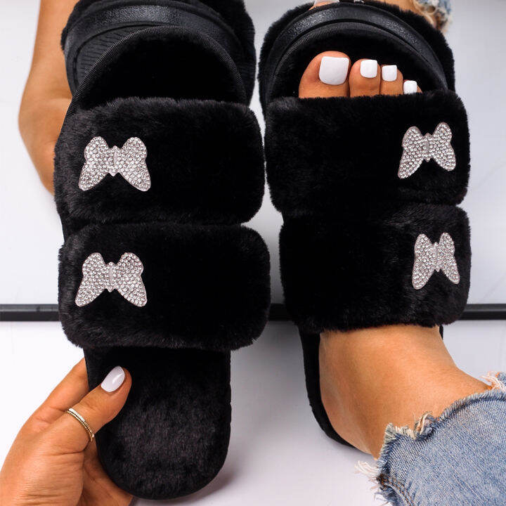 womens-slippers-insect-fluffy-faux-fur-slides-flat-sandals-custom-winter-slippers-flip-flops-designer-female-shoes