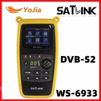 เครื่องนับการเครื่องระบุตำแหน่งดาวเทียม Satlink ของเดิม WS-6933 DVB-S2 FTA CKU Band Satlink Digital เครื่องระบุตำแหน่งดาวเทียม Meter WS 6933 Gratis Ongkir