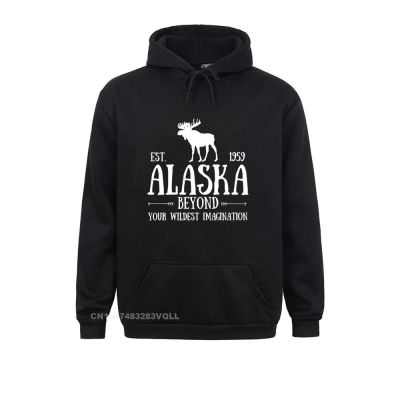 Summer Moose Alaska Hoodie Last Frontier Gothic Long Sleeve Harajuku Pullover Hoodies Classic Sportswears Student Sweatshirts Size XS-4XL