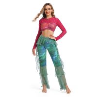 ▨☂ Belly Dance Cross-Border Mermaid Nightclub Performance Costume European And American Cross-Border Stage Bar Cheerleading Performance Costume Female