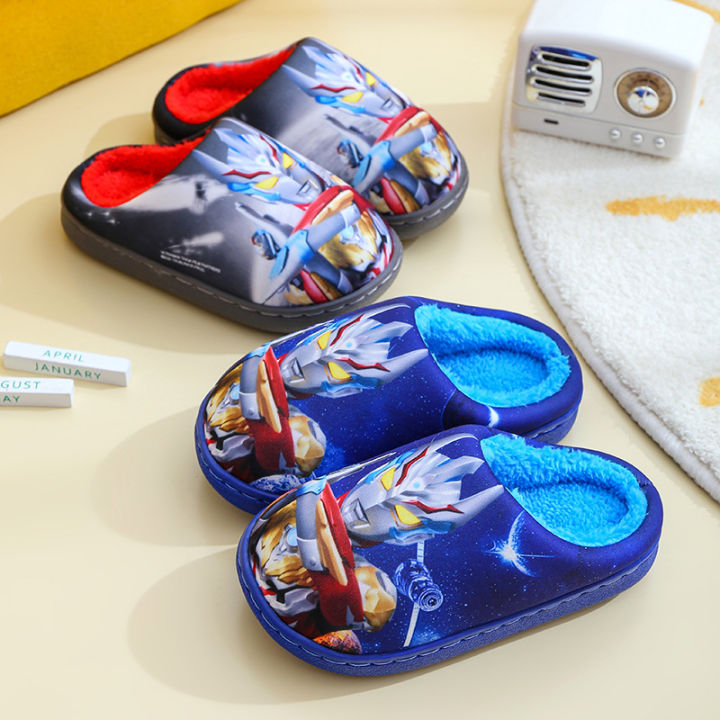 baolongxin-รองเท้าแตะตุ๊กตุ่นอุ่นสบายกันลื่นสำหรับเด็กผู้ชาย-รองเท้าแตะผ้าฝ้ายการ์ตูนใหม่สำหรับเด็กในร่ม