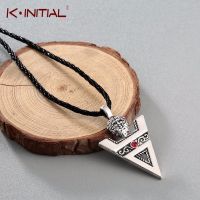 Kinitial Retro Veles Sign Necklace amp; Pendant Slavic Culture Pagan 39;s Amulet Triangle Crystal Necklace Handcrafted Jewelry Collier