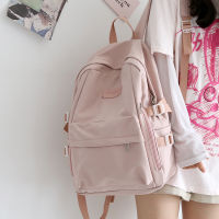 Waterproof Nylon Women Backpack Multi-Pocket Student Rucksack Female Travel Bag Book Schoolbag For Teenage Girl Boys Satchel2023