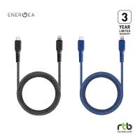 Energea สายชาร์จ 1.5m รุ่น FibraTough Charge and Sync Tough Lightning MFI