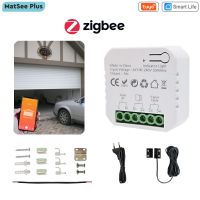 Tuya Smart ZigBee Garage Door Opener Controller Dry Contact Remote Control Supports Alexa Google Home Zigbee2MQTT Gateway Needed