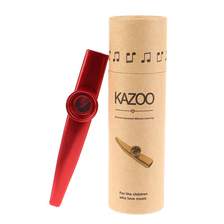 DRGobi 2ชิ้น เซ็ต kazoo BOX Metal kazoo กระดาษจัดเก็บอุปกรณ์เสริม