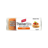 Fantastic Thinner Bite Barbeque 100g ข้าวอบกรอบชนิดแผ่นบาง รสบาร์บีคิว ตราแฟนทัสติก  ขนาด 100 กรัม (6378)