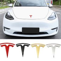 สัญลักษณ์ลำต้นรูปลอกฝากระโปรงรถหน้ารถสำหรับ Tesla Model 3 Y S X โลโก้รถยนต์ตัวป้ายด้านหลังสติกเกอร์คำอุปกรณ์เสริมดัดแปลง