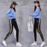 ?ลดพิเศษ?MingDeng Leggings 8921-11# กางเกงเลคกิ้งขายาว กางเกงโยคะ ออกกำลังกาย เข้าฟิตเนต ผ้าเกาหลี คนอ้วนใส่ได้สบาย น้องสาวอ้วนกางเกงมีเก็บปลายทาง COD