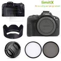 Bundle Kit Camera Silicone Case Skin Cover Screen Protector UV CPL Filter  Hood Cap For Canon EOS R10 R50 RF-S 18-45Mm