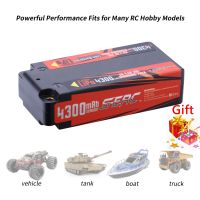 Local Stock RC แบตลิโพ Lipo Battery 2S 7.4V 70C 4300mAh Shorty Hard Case แบตเตอรี่ลิโพ RC Toys Car Truck Boat Vehicles Racing BatteryRC Wltoys แบต ลิโพ รถ เรือ เครื่องบิน แบตเตอรี่ลิโพ